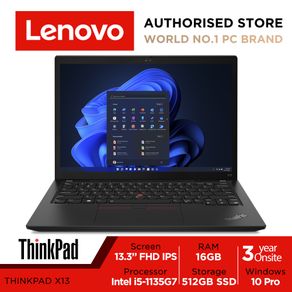 Lenovo ThinkPad X13 Gen 2 | 20WKS1E2SG | 13.3 FHD 1920x1080 IPS Anti-Glare | Intel® Core™ i5-1135G7 | Intel Iris Xe Graphics | 16GB RAM | 512GB SSD | Win10 Pro | 3Y Onsite Warranty