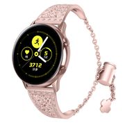 Woman Watch Strap with diamond For Samsung galaxy watch active 2 Stainless steel Band For Samsung Galaxy Watch 42mm sport S2