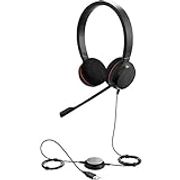 Jabra 100-55900000-02 Evolve 20 UC Stereo Wired Headphones, Black 2.3