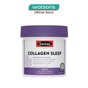 SWISSE Collagen Sleep Oral Powder with Hops Fruit Extract Natural Peach Flavour 240g