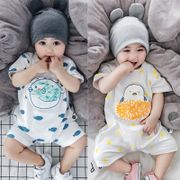 [New Store Opening.loss-Making Full Quantity] Baby Onesies Summer Thin Style Male 6 Newborn Clothes Pure Cotton Short-Sleeved Romper Women 3 Months 0 9
