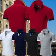 New Fashion  Mens Lapel T Shirt Casual Sports POLO Shirt Short Sleeve