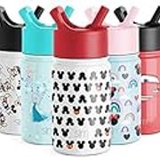 Simple Modern 10oz Disney Summit Kids Water Bottle Thermos with Straw Lid - Dishwasher Safe Vacuum Insulated Double Wall Tumbler Travel Cup 18/8 Stainless Steel - Disney: Mickey Ears