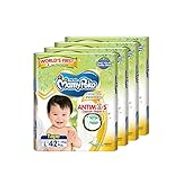 MamyPoko Extra Dry Anti-Mosquito Tape, L, 42 Count, (Pack of 4)