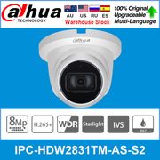 Original Dahua  8MP IP camera cctv security camera outdoor indoor IPC-HDW2831TM-AS(S2) IPC IR 30m WDR H.265 MIC IVS Poe camera