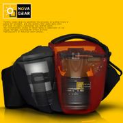NOVAGEAR 80205 New Portable Small Travel Camera Bag Waterproof Casual Shoulder Bags for Canon Mini Camera Bag Shockproof
