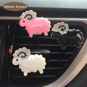 Car decoration diamond sheep, perfume clip, car aroma, car air conditioner, air outlet, air freshener, perfume extender.