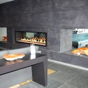 Inno-Fire 48 inch silver or black wifi intelligent smart built in wall ethanol fireplace