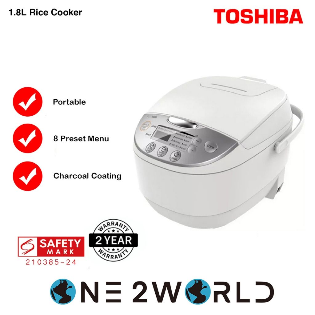 Toshiba 1.0L Digital Rice Cooker RC-10DR1NS