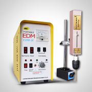 Portable EDM-8C broken tap remover electric discharge machining up side down and horizontally