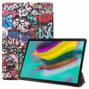 Slim Flip Case For Samsung Galaxy Tab S5e SM-T720 SM-T725 Colorful Printed Smart PU Leather Stand Cover