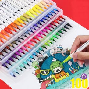 School kids high quality color pens art marker watercolor pens brush