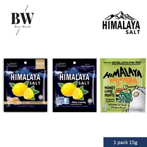 SG] Bundle of 1/2 - Himalaya Salt Candy Mint Sports Lemon Honey Lime Ginger  Sweet