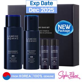 ❤️BIG Sale❤️[LANEIGE] Homme Blue Energy Duo Set (Include 4 items) (For. Men)