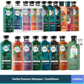 Herbal Essences Shampoo or Conditioner 400ml (Bundle of 2) Multiple Variants including LIMITED EDITION