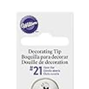 Wilton 418-21 Piping Tip, Open Star, 21 Carded (Pack of 3)