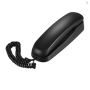 Ikoksg Mini Desktop Corded Landline Phone Fixed Telephone Wall Mountable Supports Mute/ Pause/ Hold/ Reset/ Flash/ Redial Functions for Home Hotel Office Bank C
