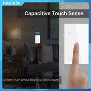1/2/3/4 Gang Tuya Wifi Smart Light Touch Switch Wall 100-250v Smart Life/tuay App Remote Control Work With Alexa Google Home 120*72mm FUTURE