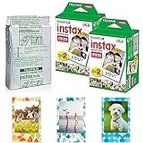 Fujifilm Instax Mini Instant Film,10 Sheets×5 Pack(Total 50 Shoots) [Bulk Packaging] International Version