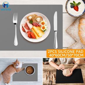 Silicone Mats For Kitchen Counter, Large Silicone Countertop Protector ,  Nonskid Heat Resistant Desk Saver Pad 