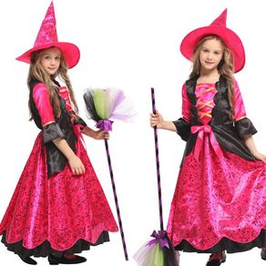 Halloween Costume Witch cosplay Girls Princess Dress