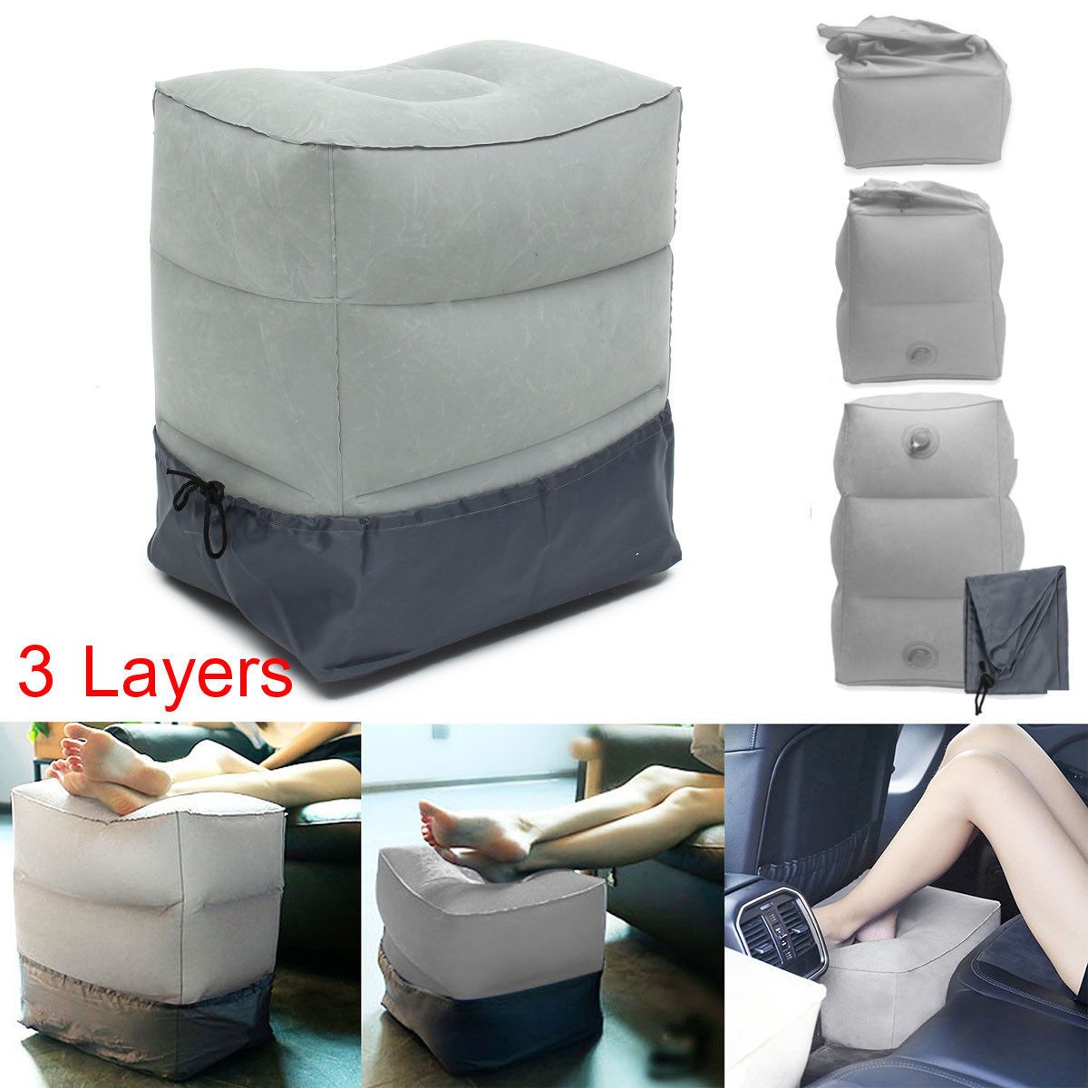 PVC Kids Flight Sleeping Footrest Pillow Resting Pillow On Airplane Car Bus  Pillow Inflatable Travel Foot Rest Pillow Foot Pad Foot Rest Pillow For  Travel For Travel Flight Flying Train School Supplies