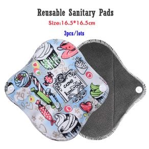 Reusable Cloth Menstrual Pads Bamboo-charcoal Absorbency Panty Liner Mama  Sanitary Washable Charcoal Period Napkins Dropshipping - Feminine Hygiene  Product - AliExpress