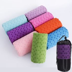 New 183cm*61cm 72''x24'' Non Slip Yoga Mat Cover Towel Blanket with Free  Bag Sport Fitness Exercise Pilates Workout Anti Skid - AliExpress