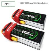 GTFDR 4S 14.8V 6200mah 100C-200C Lipo Battery 4S  XT60 T Deans XT90 EC5 For FPV Drone Airplane Car Racing Truck Boat RC Parts