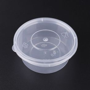 Disposable Plastic Container with lid 650ml (100pcs)