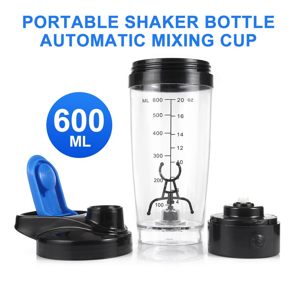 600ml Electric Cocktail Boston Shaker USB Automatic Protein Shaker Portable  Movement Mixing Mixer Vortex Tornado My Water Bottle