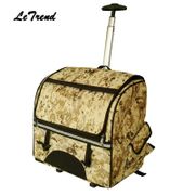 Letrend Camouflage Multifunction pet Rolling Luggage Casters Trolley Cabin Wheels Suitcases Travel Bag Women's Backpack