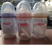 |Lr17 |Pigeon Single Bottle Wide Neck Wideneck Peristaltic Plus Soft Touch 240ml 240 ml / 160ml 160 ml - Baby Bottle
