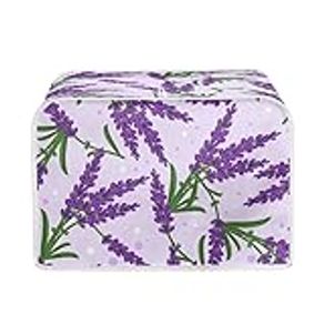 Howilath Purple Wheat Toaster Oven Covers Polyester Toaster Cover for 2 Slice Toaster and Dust & Fingerprint Protection, Purple Wheat, Small
