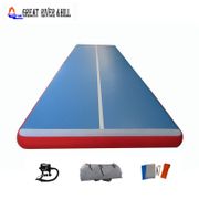 inflatable air flooring 9m sports exercise mat fitness mat power tumbling track with free pump for sale 9m x 2m