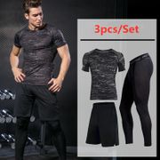 Men Gym Fitness Clothing Sportswear Quick Dry Compression Suits Men's Running Set Fitness Tight Sport Quick drying Suit