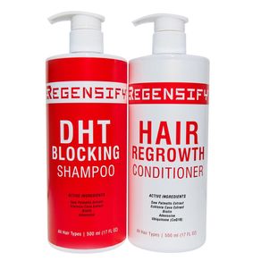REGENSIFY DHT Blocking Shampoo 500 ml + Hair Regrowth Conditioner 500 ml [Professional Bundle Set]