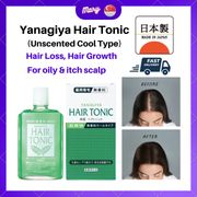 YANAGIYA Unscented Cool Type | Hair Growth Tonic Scalp Care Hair Treatment Grow Serum Prevent Hair Loss Tonic 240ml