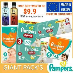 Pampers Baby Dry Diapers/Pants Made In Europe GIANT PACKS