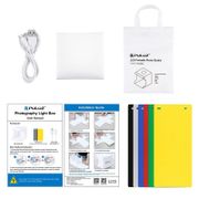 PULUZ 20*20cm 8 Mini Folding Studio Diffuse Soft Box Lightbox With LED Light Photography Background Photo Studio box