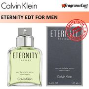 Calvin Klein Eternity EDT for Men (100ml) Eau de Toilette CK CalvinKlein Classic Signature [Brand New 100% Authentic Perfume/Fragrance]