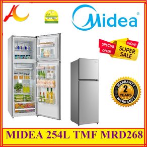 MIDEA 254L TMF MRD268 2-Door Fridge (2 Ticks)