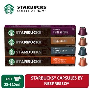 Starbucks by Nespresso Coffee Capsules/ Coffee Pods Assorted Flavours (Bundle of 4) [Expiry Jun - Sep 2022]