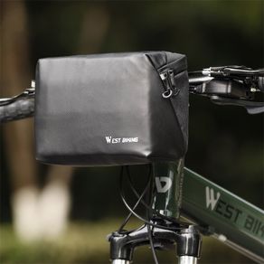WEST BIKING Multifunction Bike Handlebar Bag Waterproof Travel Shoulder Bag MTB Road Bike Large Capacity Storage Bag Bicycle Accessories