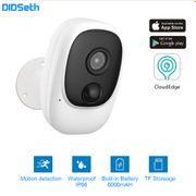 DIDseth 1080P WiFi Camera Rechargeable Battery Powered IP Camera Full HD Outdoor Indoor IP66 Waterproof Wireless Security Camera