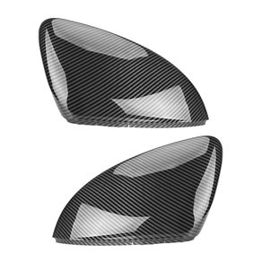 2 pieces for VW Golf GTI MK7 MK7.5 7 Golf 7 R Touran L Golf7 G exterior  mirror cover caps (carbon effect) ABS carbon fibre colour car mirror caps