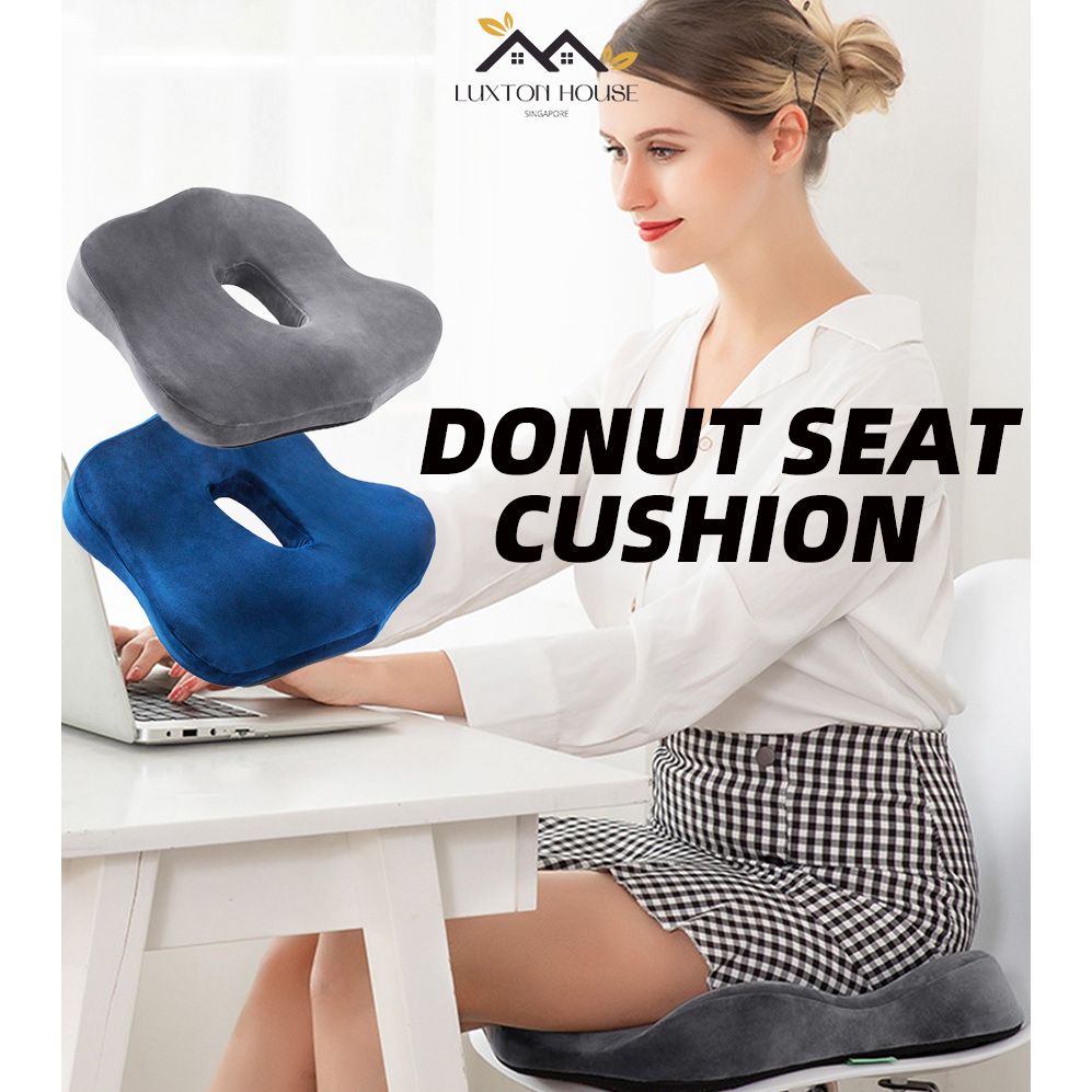 PurenLatex L Shape Memory Foam Seat Back Cushion Orthopedic Coccyx