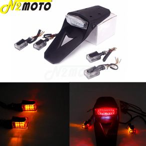 LED Fender Turn Signal Light Brake Tail Rear Lights for Motorcycle Dirt Bike