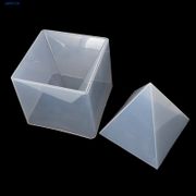 Super Pyramid Silicone Mould Resin Craft Jewelry Crystal Mold With Plastic Frame