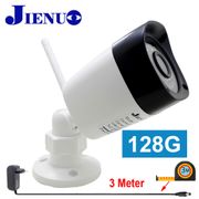 JIENUO 128G IP Camera Wireless Ipc Cctv Outdoor Waterproof Audio Ipcam Security Surveillance Cam Infrared Night Wifi Home Camera